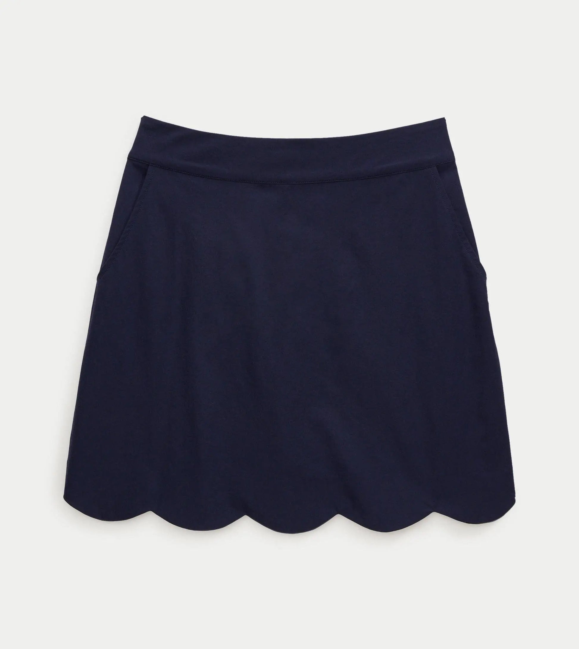 Grace Scallop Hem Skort - Navy - Skorts