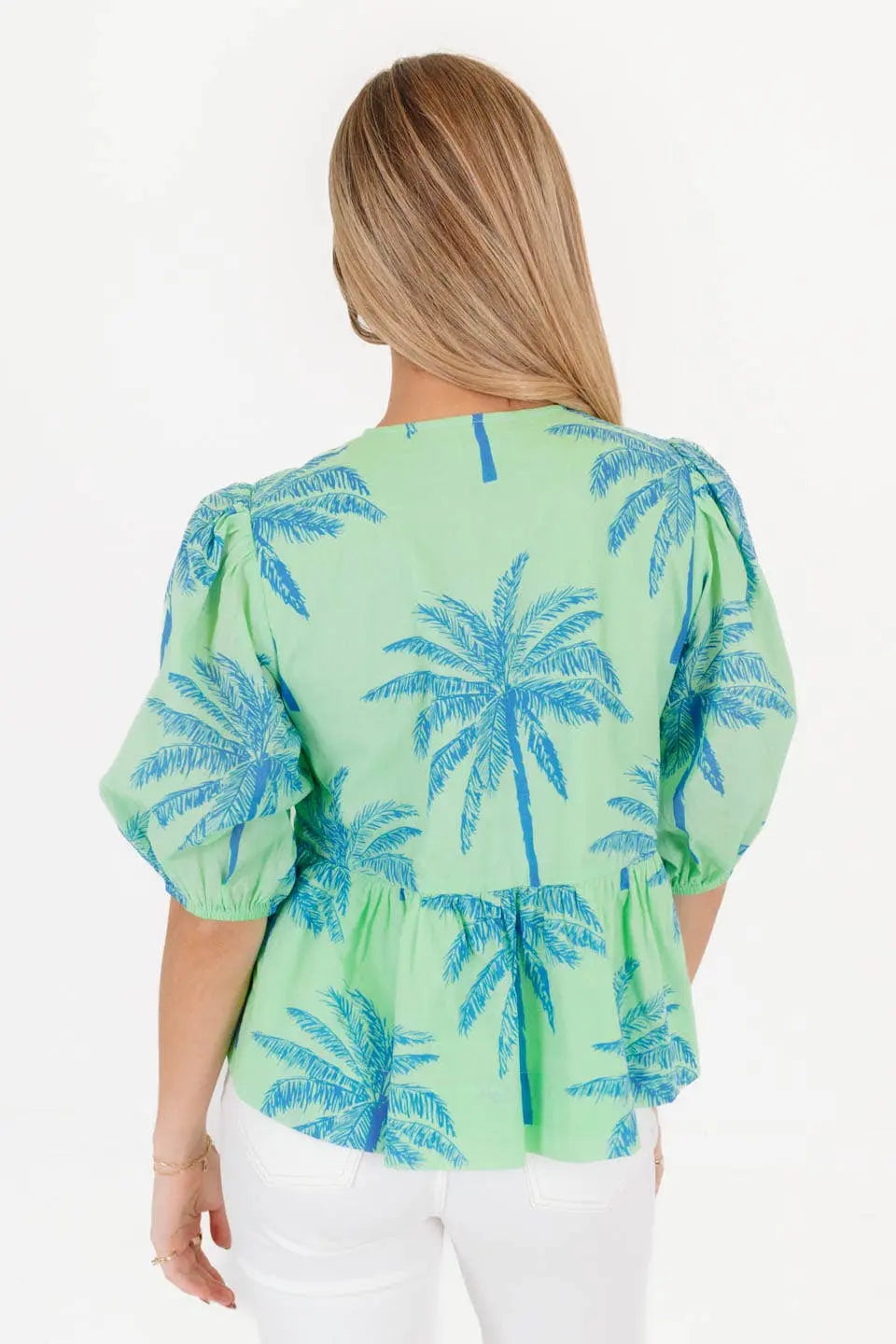 Isla Palm Tie Top - Tops