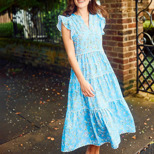 Kari Pretty Petals Midi Dress - Dresses