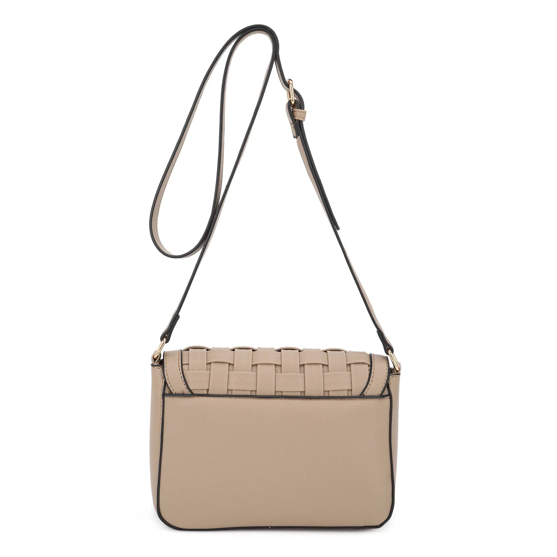 Kathy Urban Weave Crossbody Bag - Light Mauve - Crossbody Bags