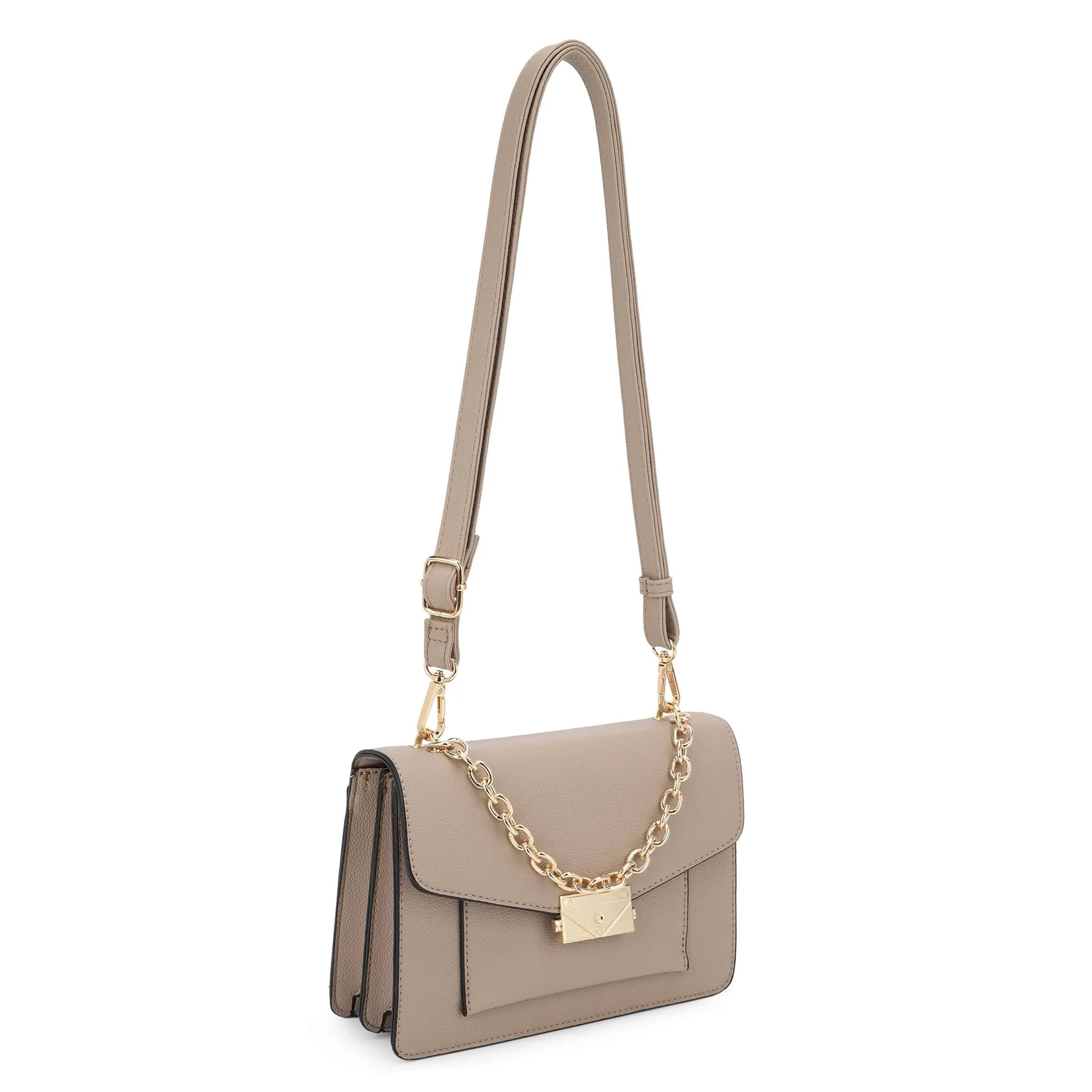 Kayla Urban Charm Crossbody Bag - Light Taupe - Crossbody Bags