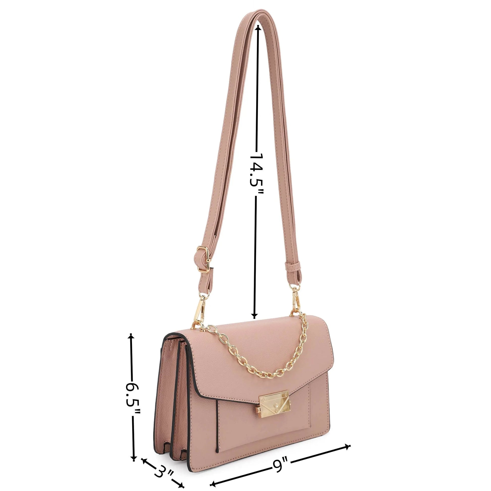 Kayla Urban Charm Crossbody Bag - Light Taupe - Crossbody Bags