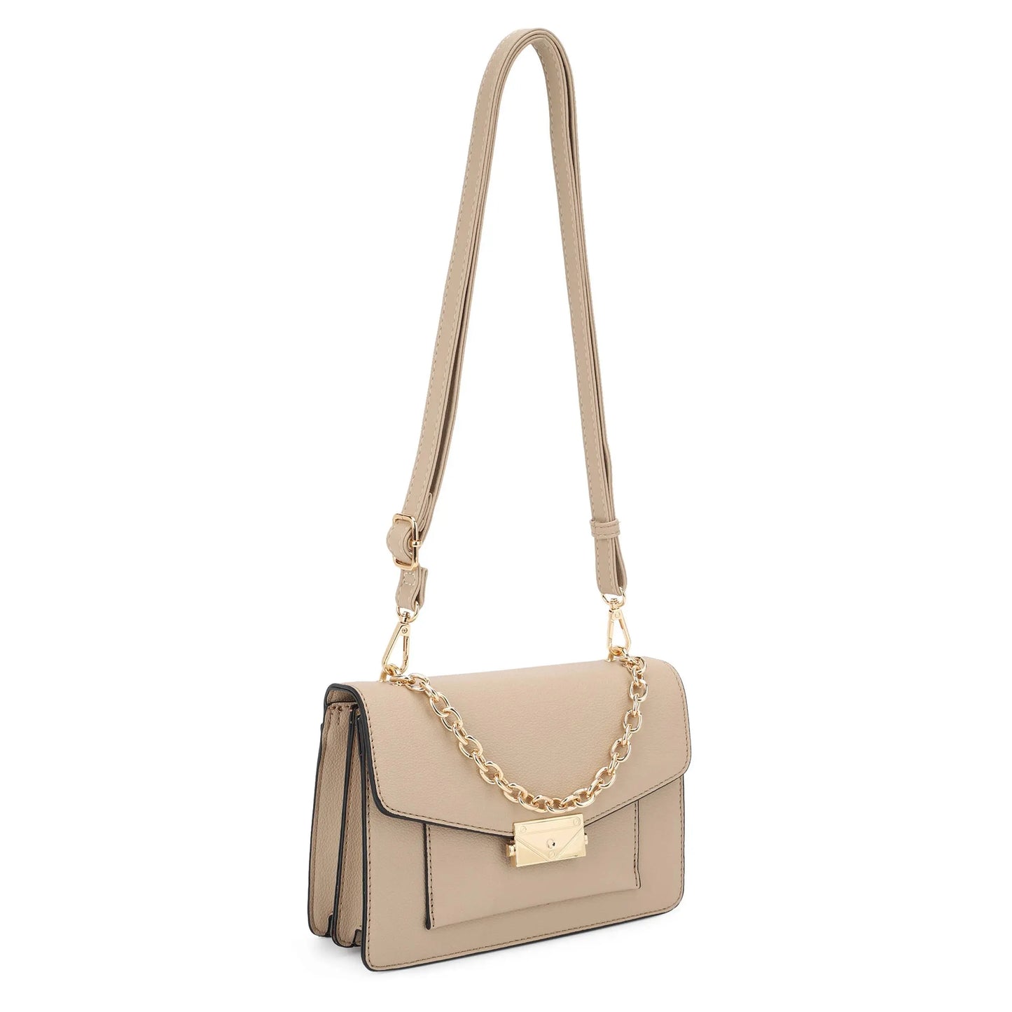 Kayla Urban Charm Crossbody Bag - Light Taupe - Crossbody Bags