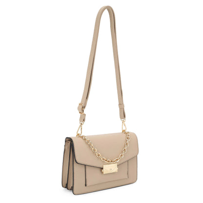 Kayla Urban Charm Crossbody Bag - Light Taupe - Crossbody Bags