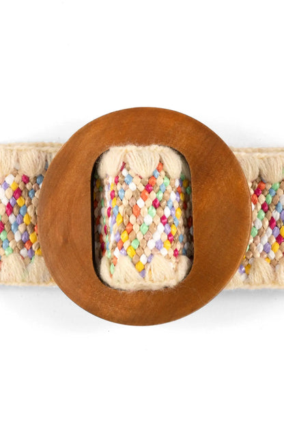 Kyra Woven Stretch Belt (Multi) - Belts