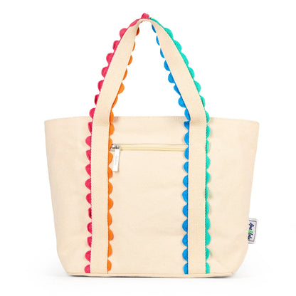 Mini Nantucket Tote – Cabana Striped Handle - Tote Bags