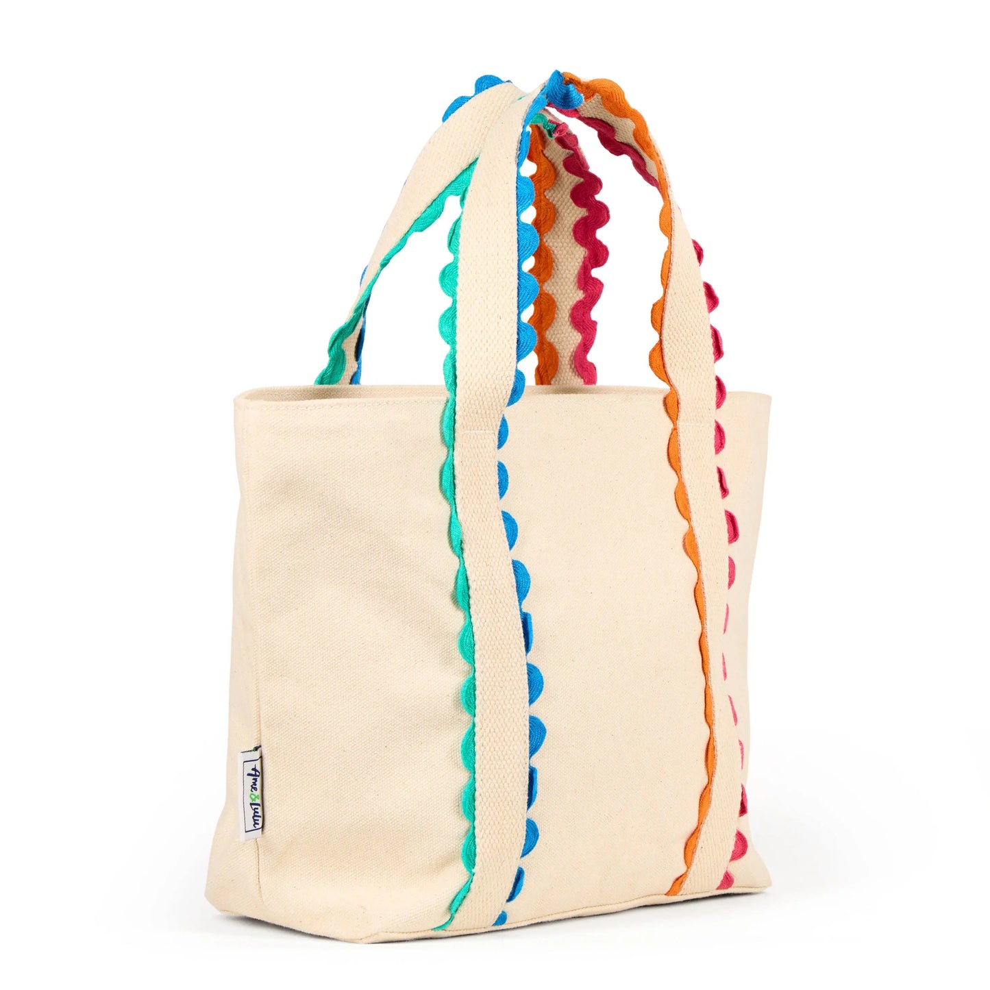 Mini Nantucket Tote – Cabana Striped Handle - Tote Bags