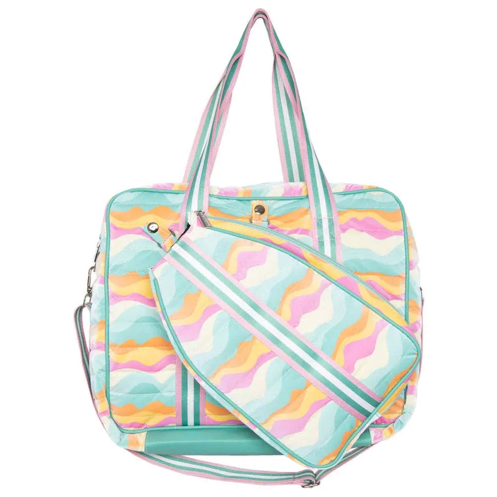 Neon Splash Pickleball Tote - Tote Bags