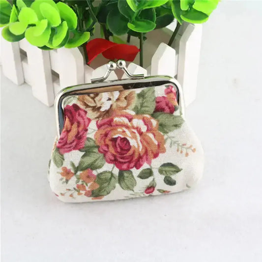 Petite Petal Coin Purse - White - Coin Purses