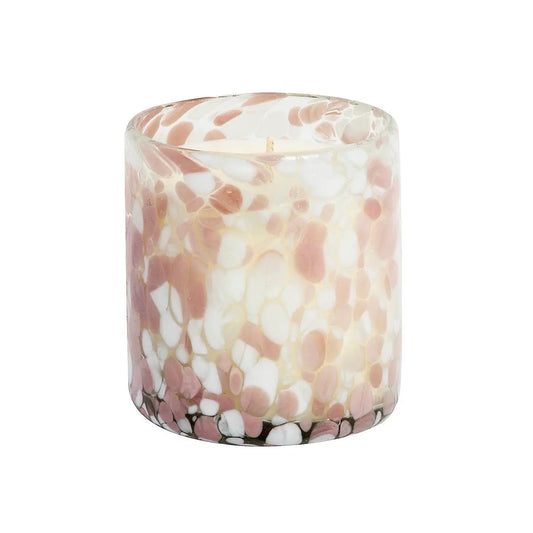 Pink Pomelo Confetti Artisan Hand Blown Candle - Candles