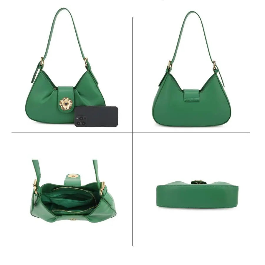 RUBY SHOULDER BAG - Kelly Green - Crossbody Bags