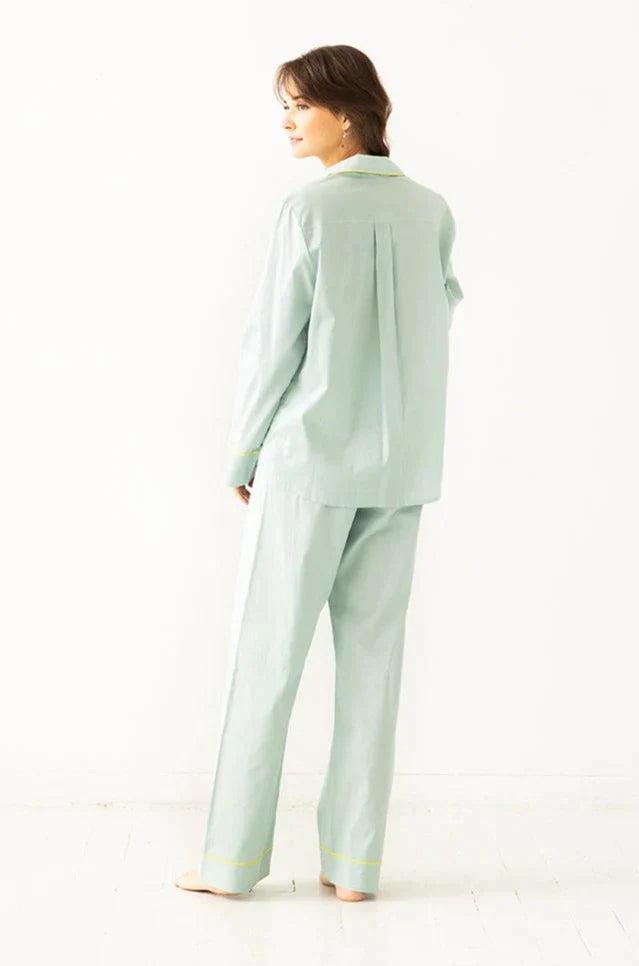 Classic Woven Cotton Pajama Set
