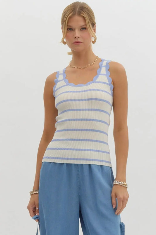 Sophie Striped Tank - Tops