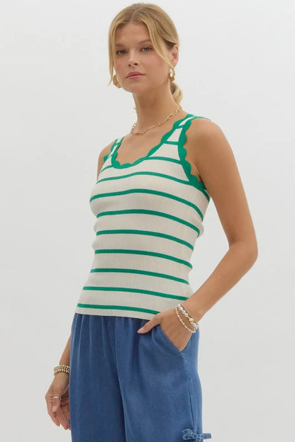 Sophie Striped Tank - Tops
