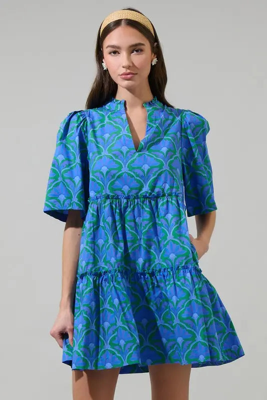 The Adeline Floral Shift Dress - Dresses