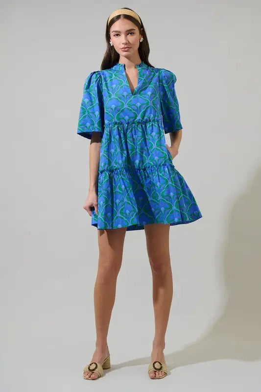 The Adeline Floral Shift Dress - Dresses