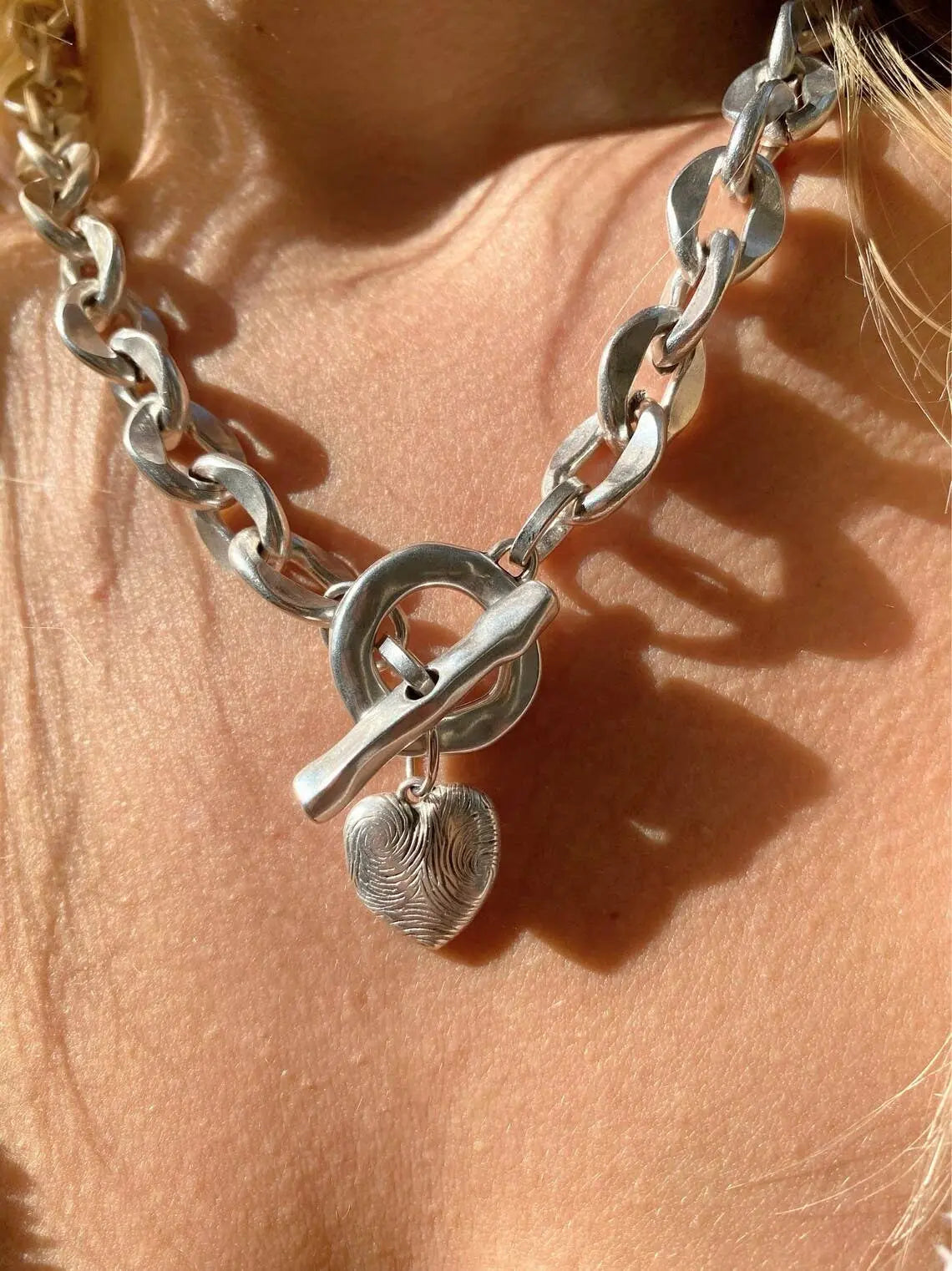 The Anastasia Chunky Heart Chain - Jewelry