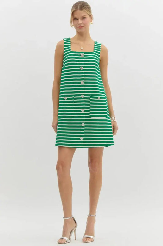 The Caroline Striped Summer Dress - Dresses