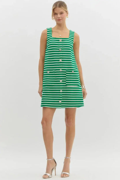 The Caroline Striped Summer Dress - Dresses