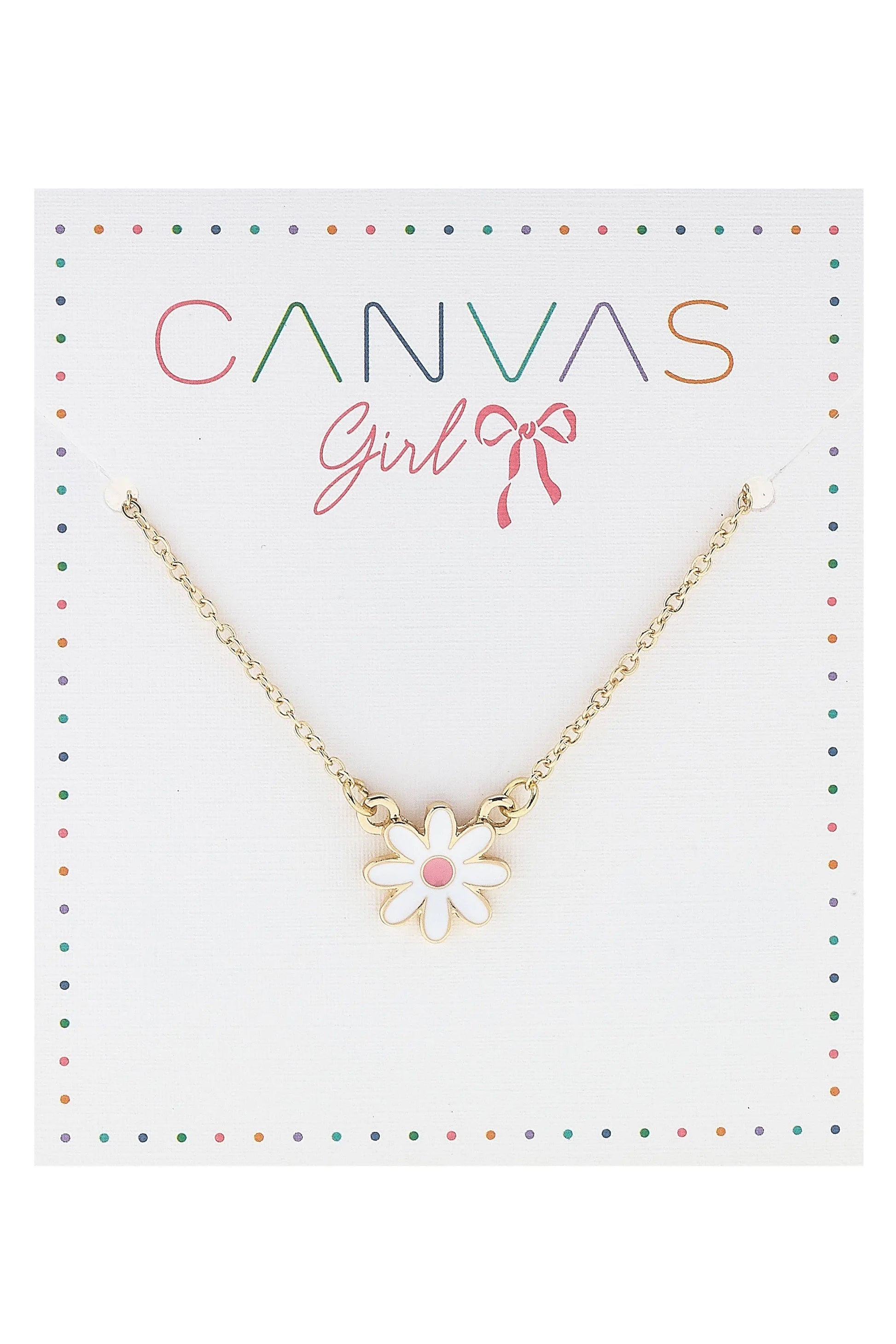 The Daisy Enamel Heart Necklace (Children’s) - Jewelry
