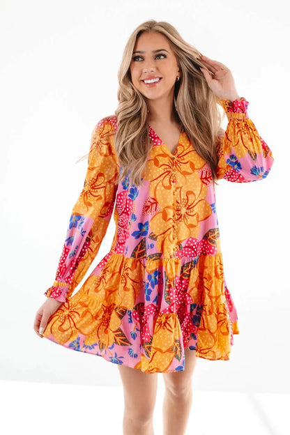 The Emerson Sunset Bloom Dress - Dresses
