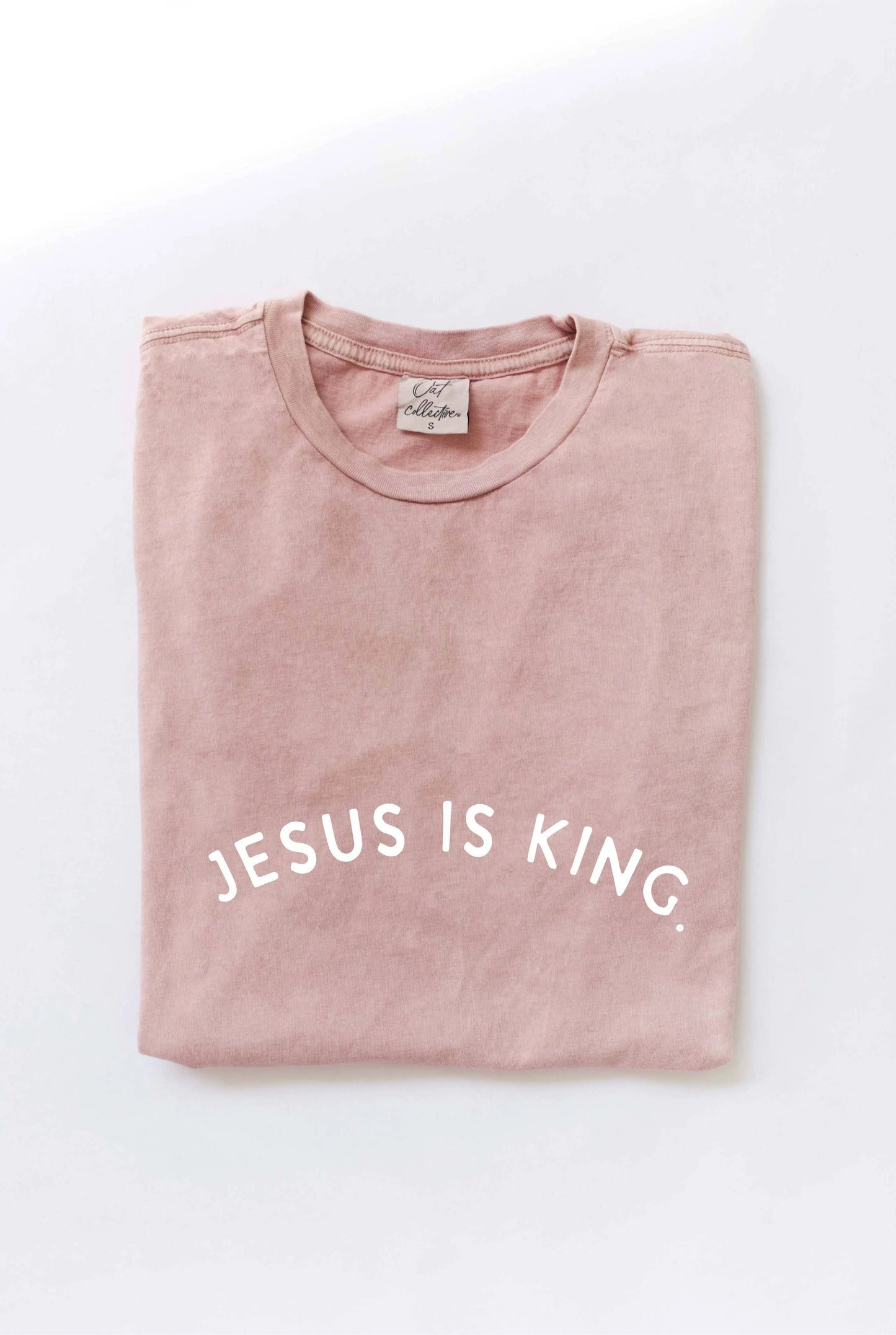 The Halle Mineral Washed Faith Tee - S - T-Shirts