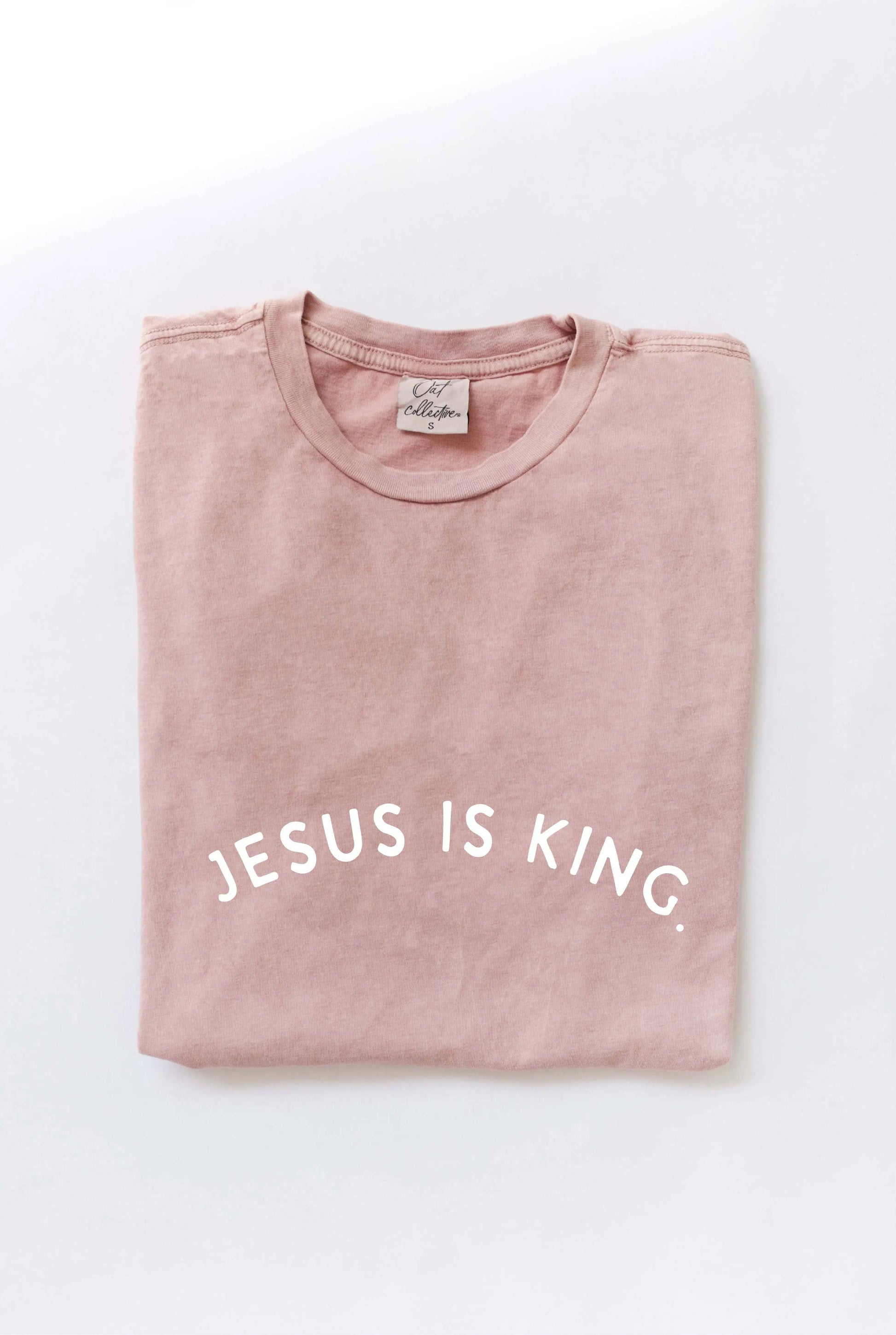 The Halle Mineral Washed Faith Tee - S - T-Shirts