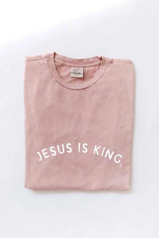 The Halle Mineral Washed Faith Tee - S - T-Shirts