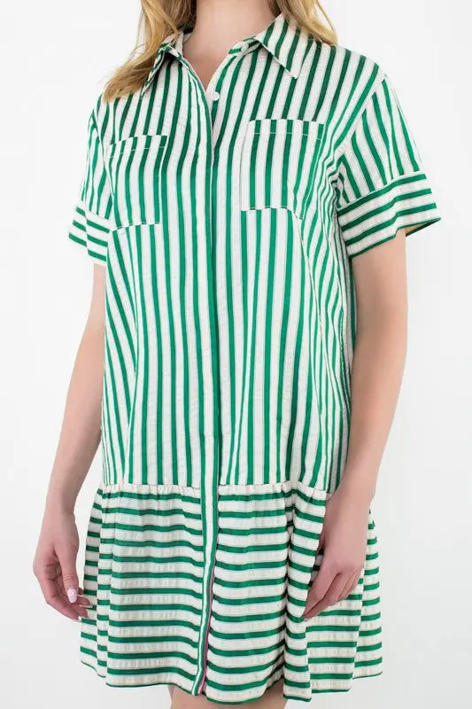 The Isla Striped Dress - Dresses