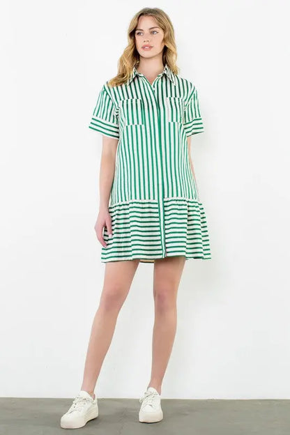 The Isla Striped Dress - Dresses