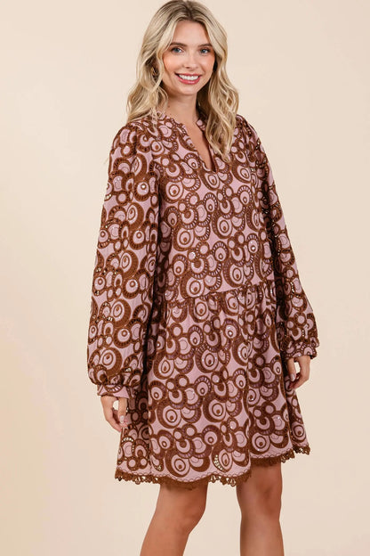 Vivienne Geometric Mini Dress - Dresses