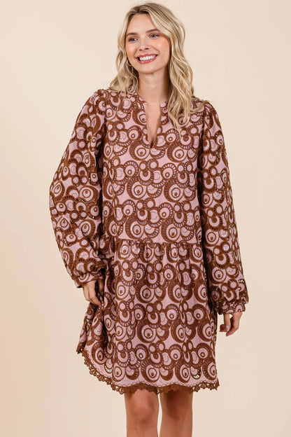 Vivienne Geometric Mini Dress - Dresses