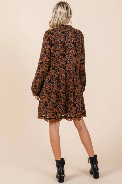 Vivienne Geometric Mini Dress - Dresses