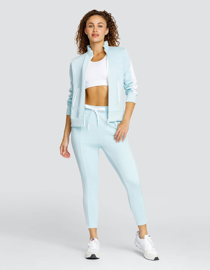 The Poppi Zip Front Jacket - Blue Glow