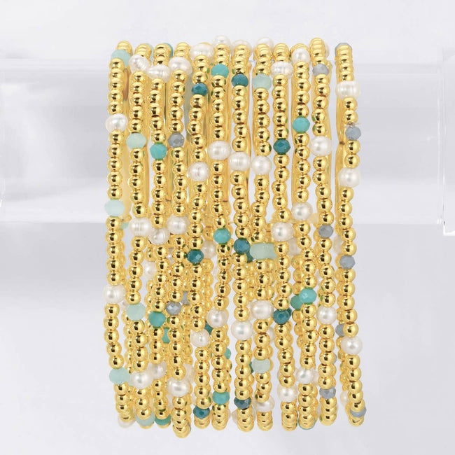 The Carolina Pearl Stack Bracelet