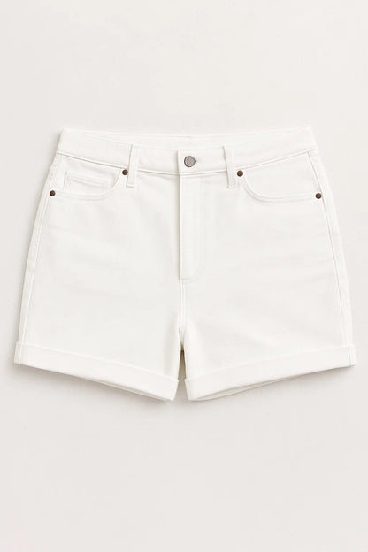 The Sutton Roll Cuff Denim Shorts Judy Blue
