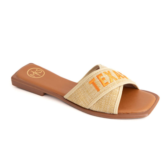 Texas Game Day Criss-Cross Cushioned Sandal
