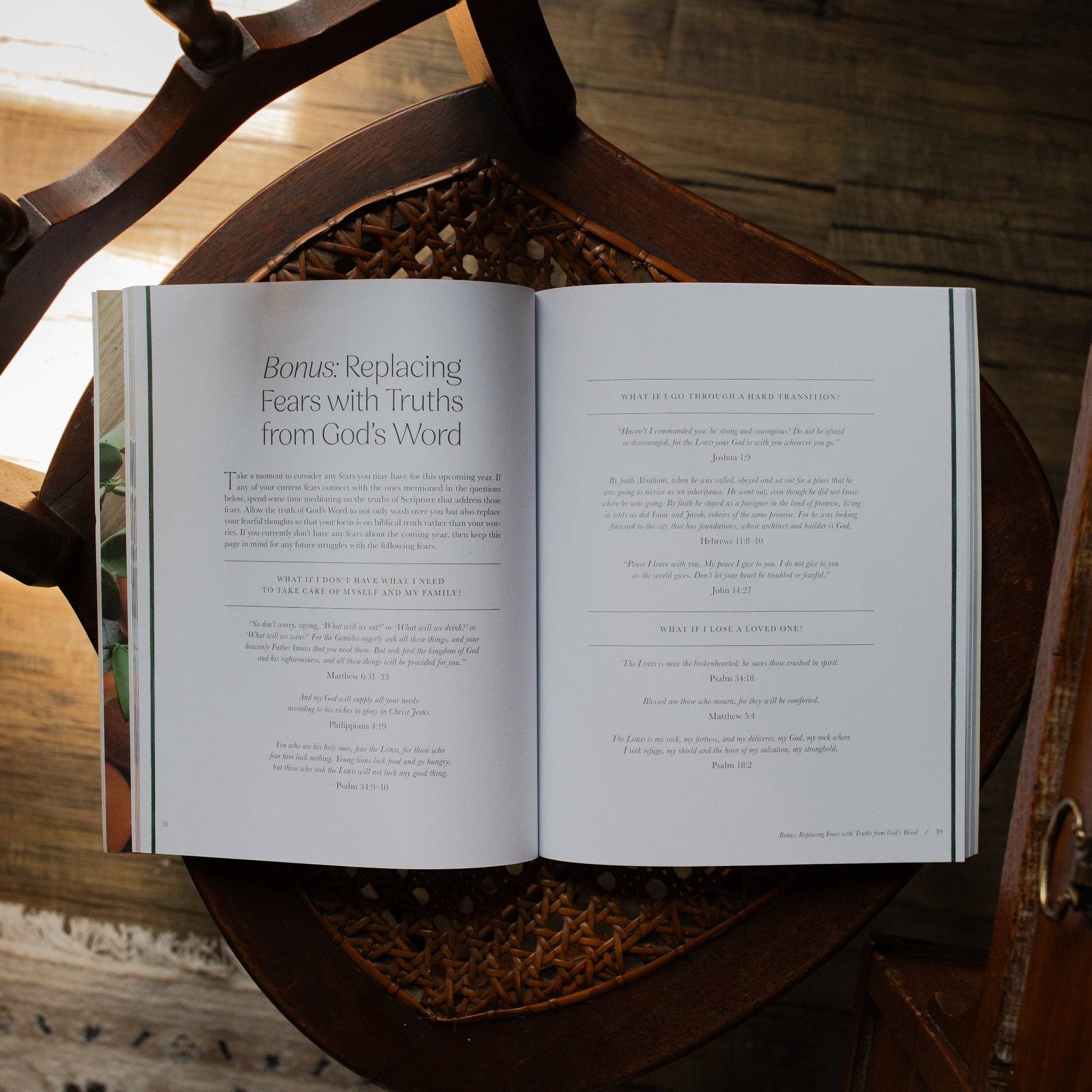 Fresh Start Devotional by The Daily Grace Co, featuring an open devotional book with inspiring daily reflections and encouraging scripture.