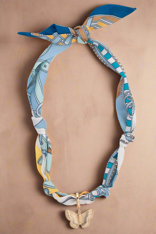 Desiree Butterfly Scarf Necklace
