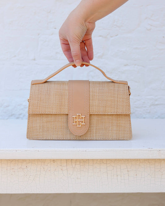Waverly Raffia Clutch – Natural