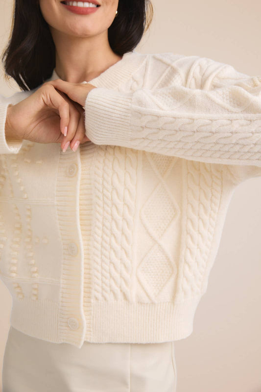 Camille Cable Knit Cardigan