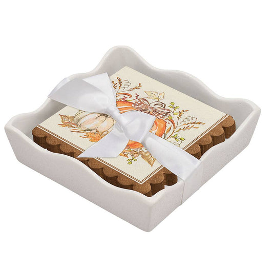 Ceramic Cocktail Napkin Tray – Turkey Design