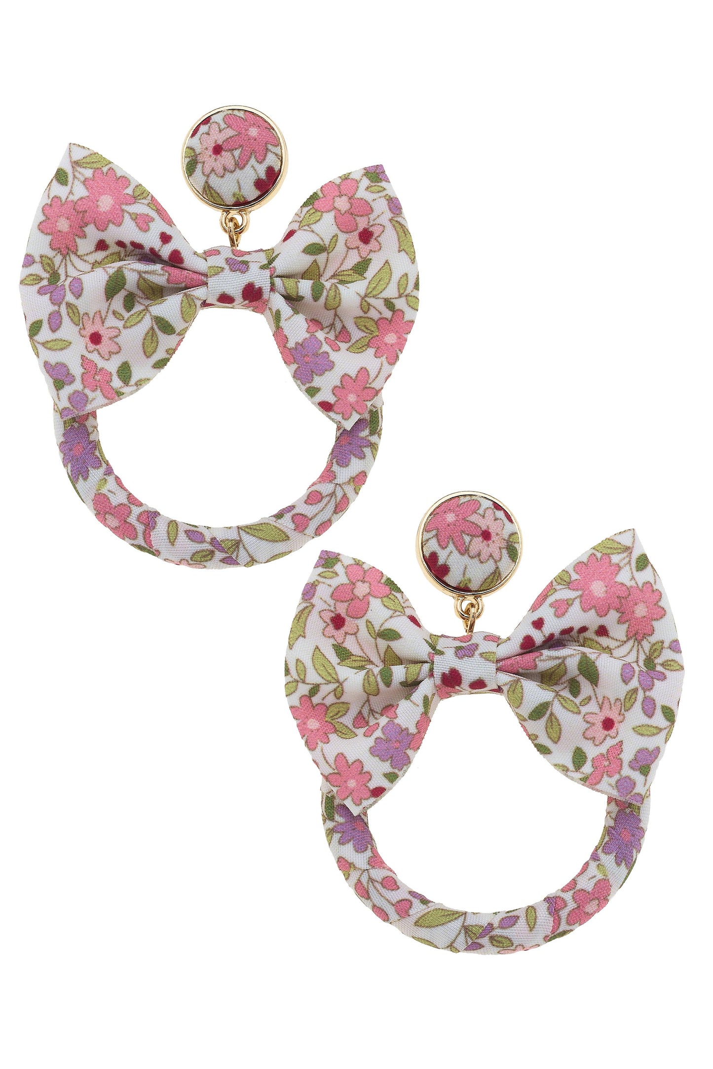 The Norah Vintage Bow Drop Hoops