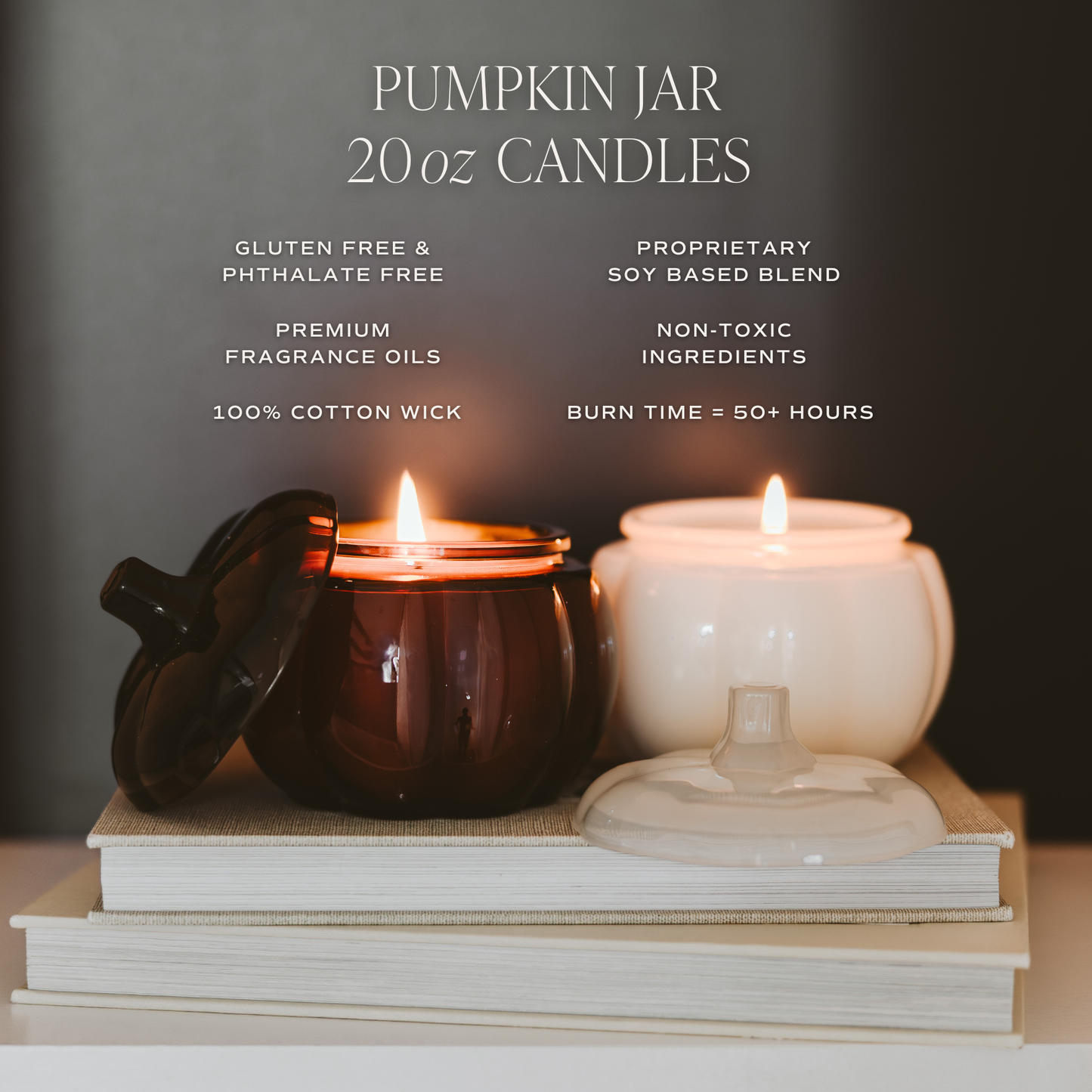 Warm & Cozy 20 oz Pumpkin Jar Candle