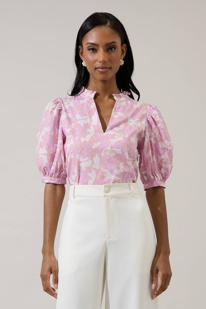 The Daney Pink Terri Blouse