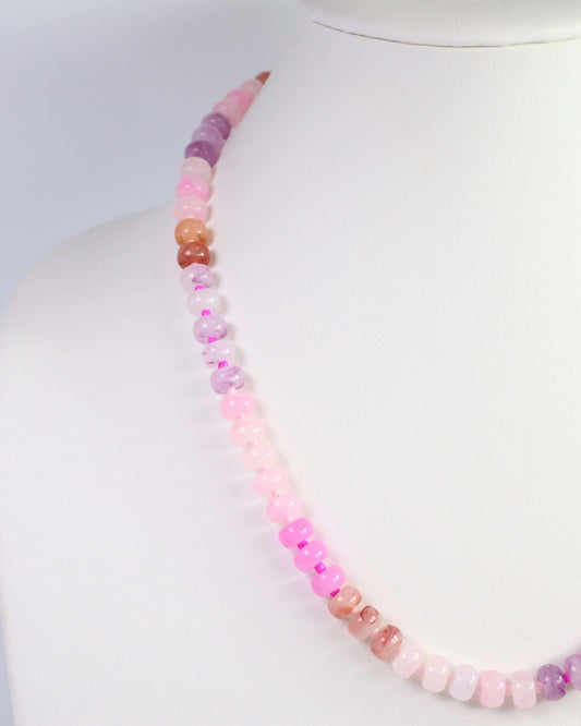 Cape San Blas Beaded Necklace Pink