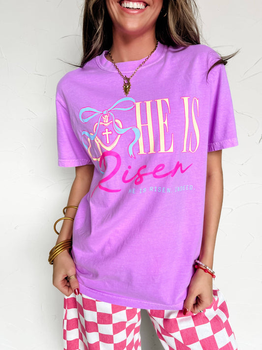 He Is Risen Locket Tee