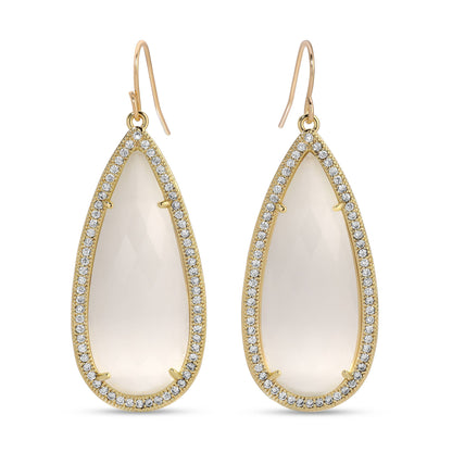 Phoebe Long Shimmer Stone Earrings