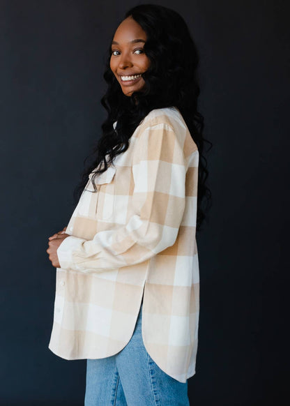 Heritage Plaid Flannel – Tan & Ivory