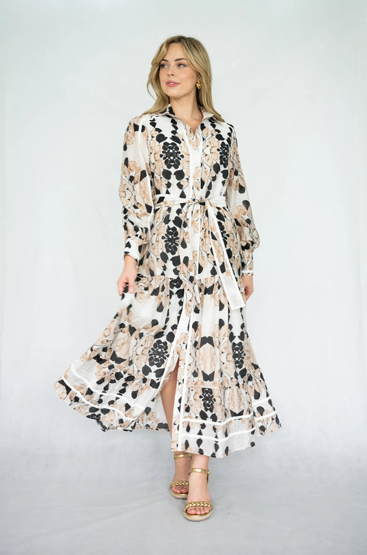 Eloise Dress (Beige)